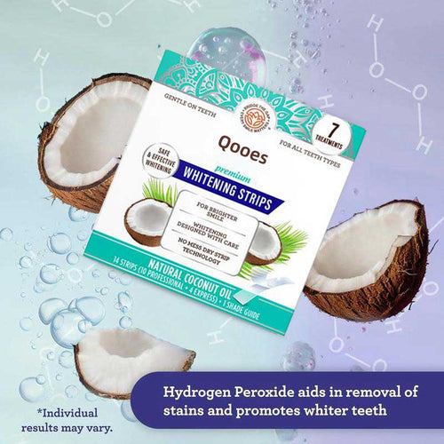 🍇Final 3 hours 80% off 🔥 Qooes Teeth Whitening Strips - Reveal Your Brightest Smile